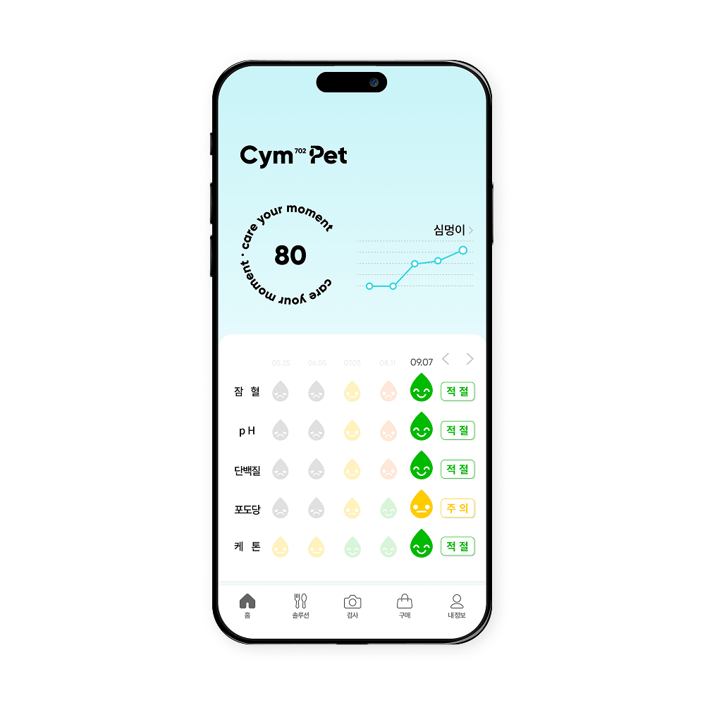 [반려동물용/ 10회분] 반려동물 강아지소변검사키트 고양이 건강검진 5종 옐로시스 Cym702 Pet - 상세 이미지 4