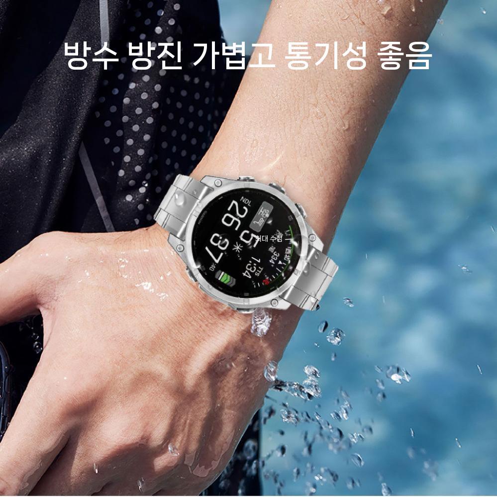 가민 워치 피닉스8 스트랩 순수 티타늄 합금 밴드 - 상세 이미지 3