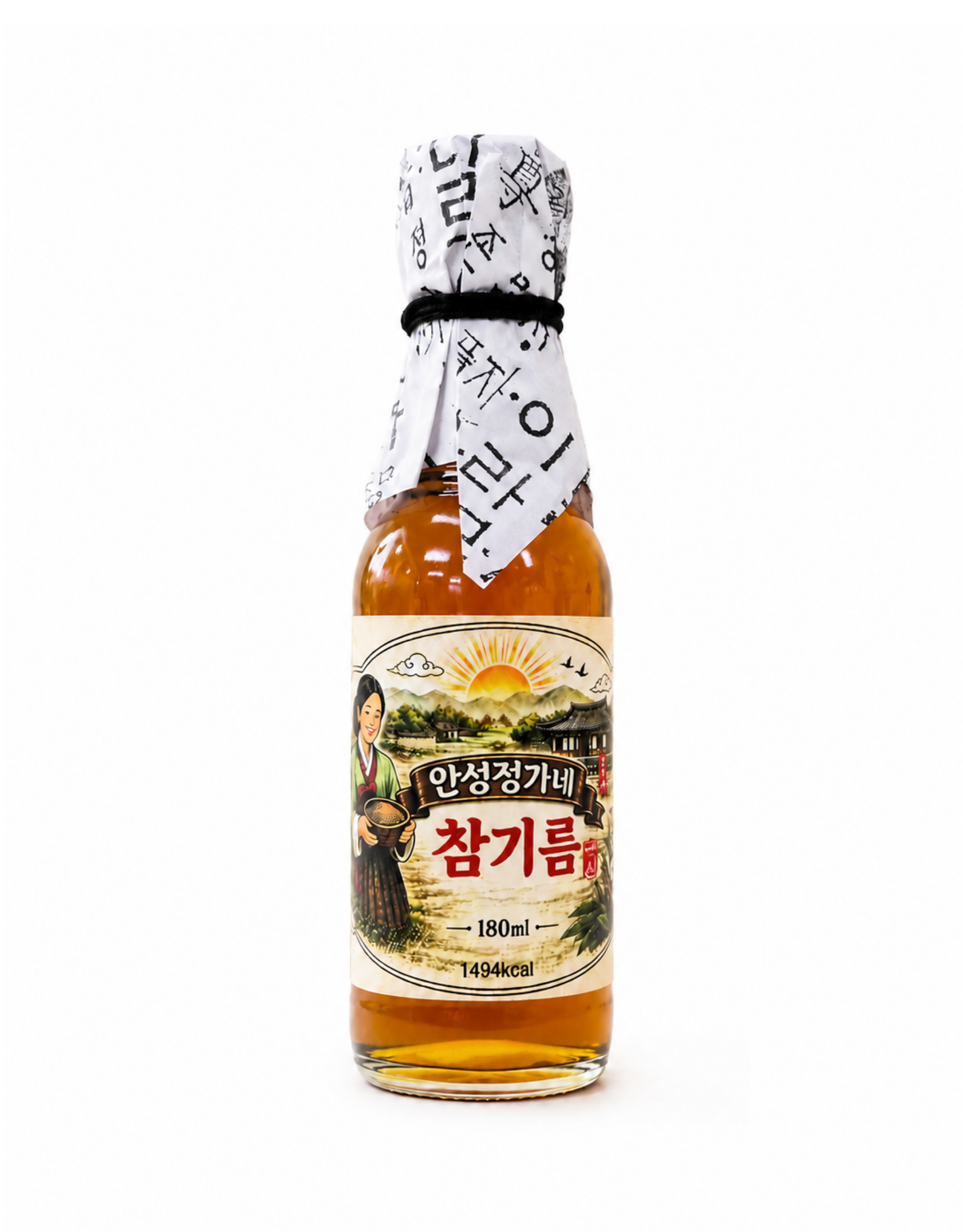 안성정가네 국산 참기름 180ml 저온압착 통참깨 HACCP - 상품 이미지