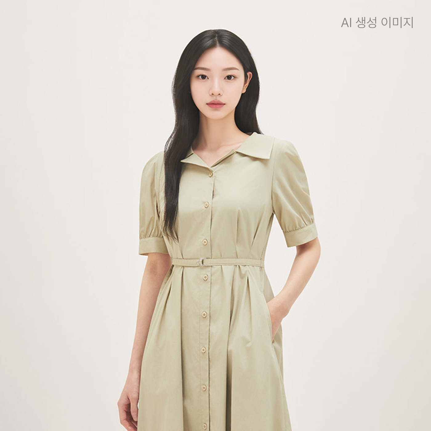 로엠 셔츠카라 원피스 RMOWG25R12 - 상세 이미지 4