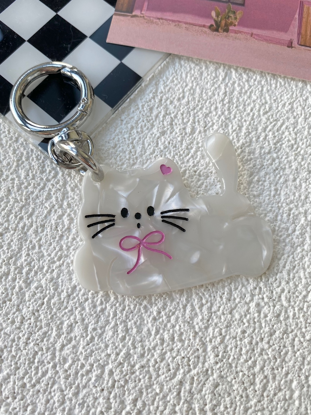 강아지 곰돌이 고양이 미니빗 마블 키링 귀여운 가방꾸미기 백참 이미지 7