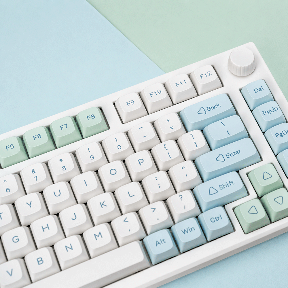 민트 키캡 영문 키보드 자판 XDA PBT 염료승화 기계식 한무무 - 상세 이미지 4