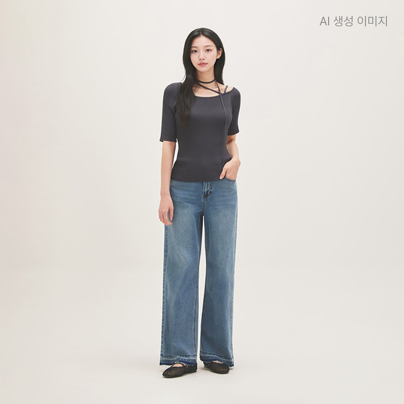 로엠 오프숄더 반팔 풀오버 RMKAG24RT1 - 상세 이미지 2