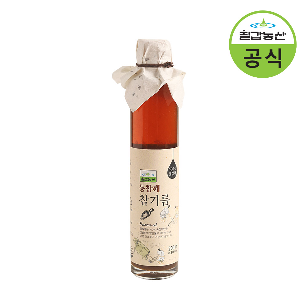 칠갑농산 통참깨 참기름 200ml - 상품 이미지
