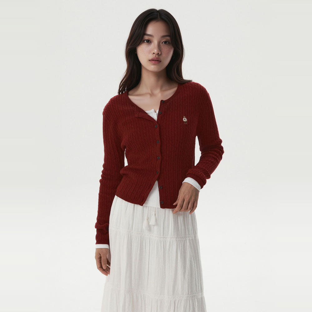 후아유 하이 게이지 코튼 케이블 가디건 여성 WHCKG4821F 가격 비교 WHO.A.U 스토어 후아유 하이 게이지 코튼 케이블 가디건 여성 WHCKG4821F