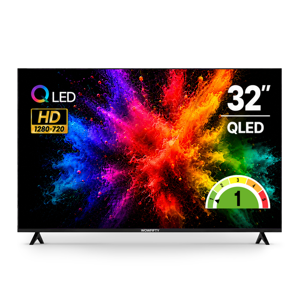 와우피프티 HD QLED 스마트TV 81cm(32인치), 고객직접설치 스탠드 - 상품 이미지