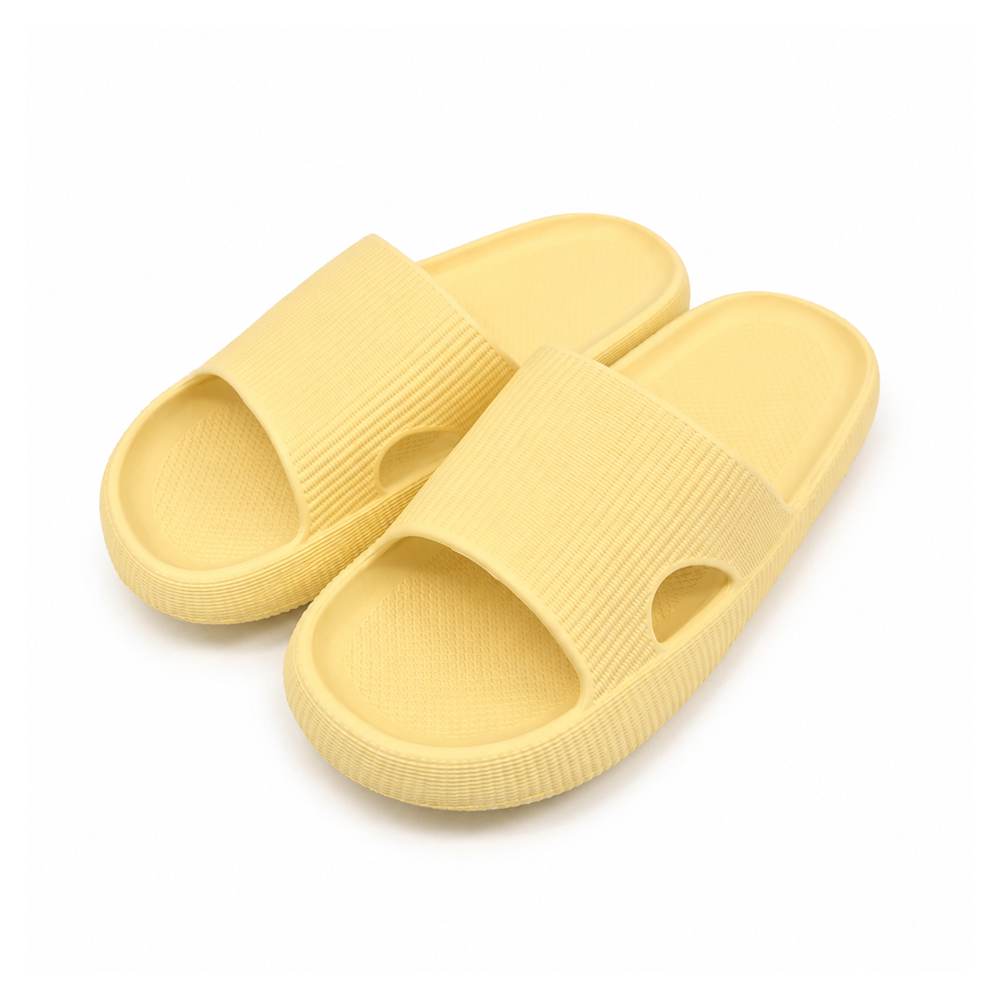 EVA 슬리퍼 무소음 사무실 거실 실내화 실내외 겸용 옐로우, 250mm - 상품 이미지