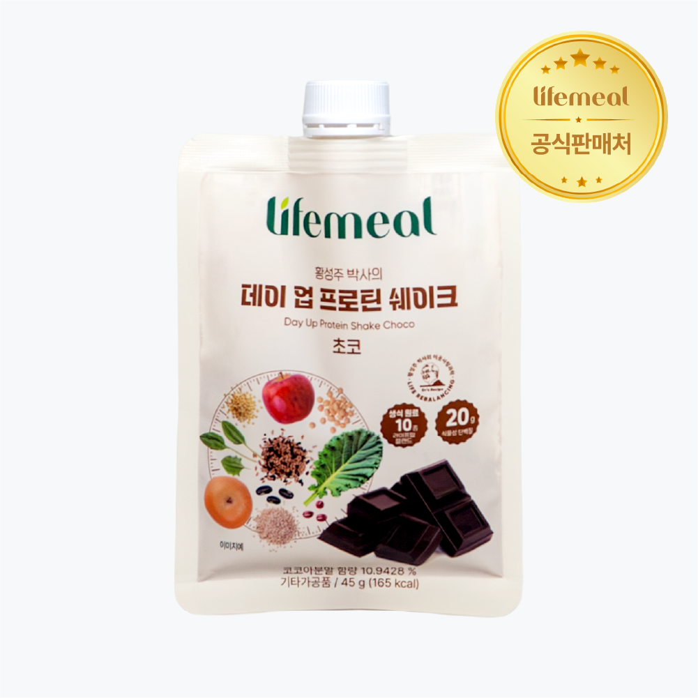 황성주 박사의 데이 업 프로틴 쉐이크 식물성 단백질 파우치 초코맛, 45g, 14개 - 상세 이미지 5