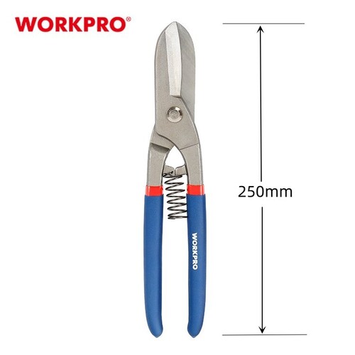 워크프로 다기능 양철 철판 함석 스프링 가위 직선형 250mm WP214014 - 상세 이미지 3