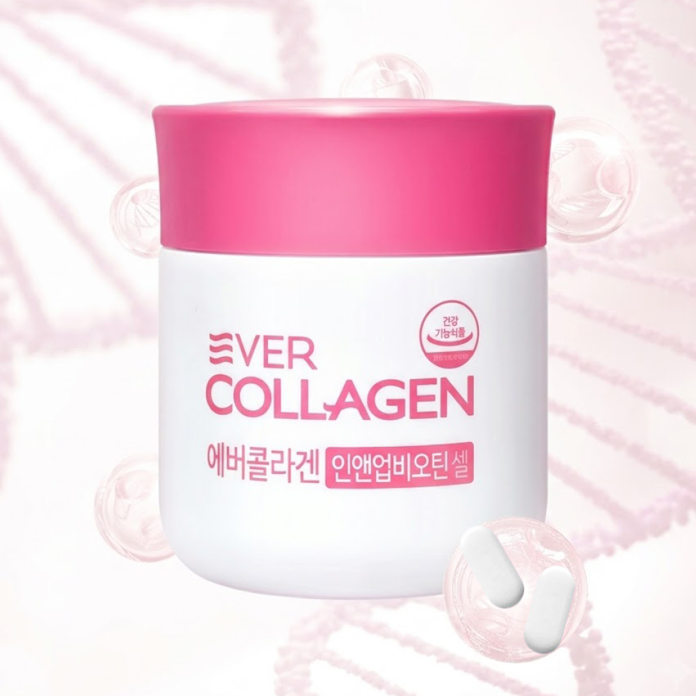 에버콜라겐 인앤업 비오틴셀 이너뷰티 영양제 750mg 56정, 1개 - 상품 이미지