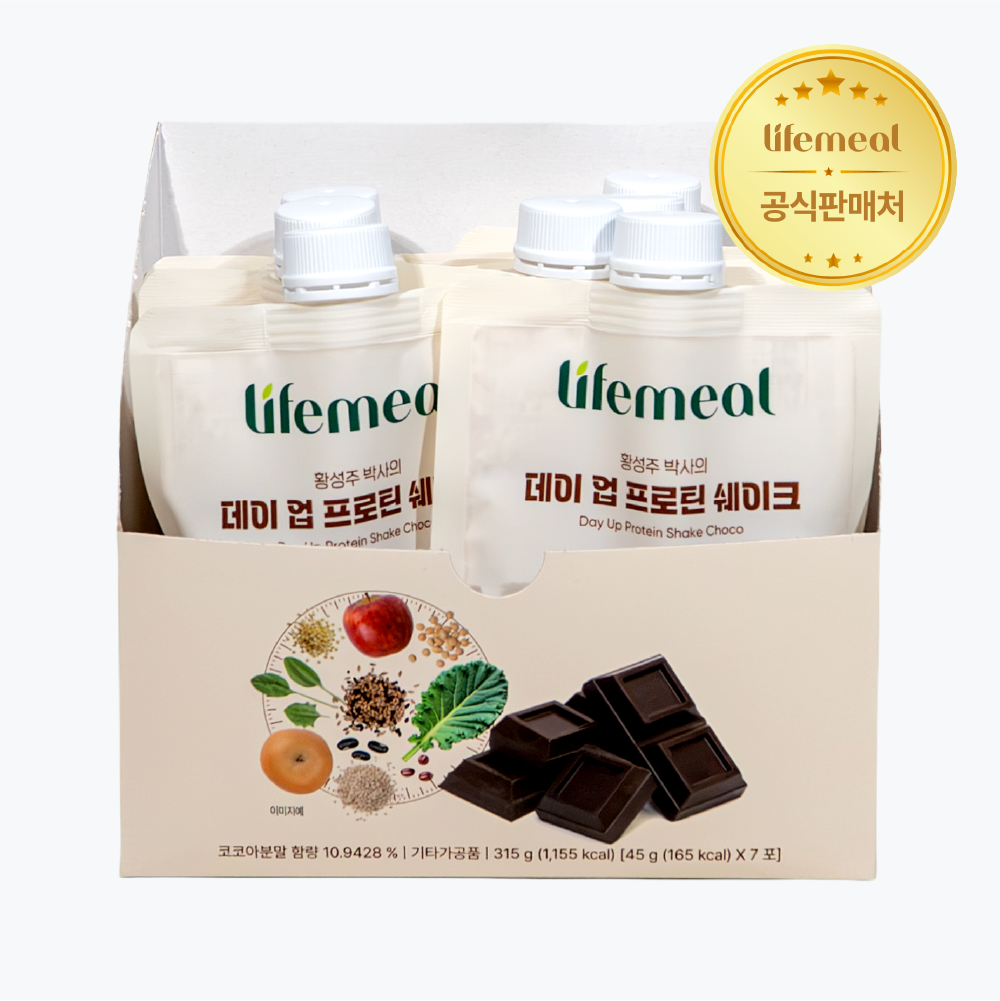 황성주 박사의 데이 업 프로틴 쉐이크 식물성 단백질 파우치 초코맛, 45g, 14개 이미지 6