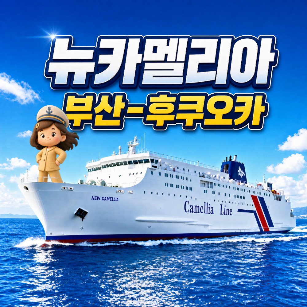 부산 후쿠오카 배 뉴카멜리아 배편 예약 왕복 승선권 여행 카멜리아호 - 상품 이미지