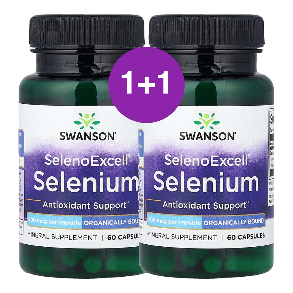 스완슨 SelenoExcell 셀레늄 200mcg 60캡슐, 2개 - 상품 이미지