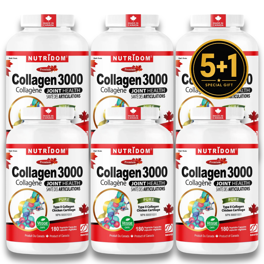 뉴트리돔 순수 2형 관절 콜라겐 3000 500mg 가수분해콜라겐 180캡슐, 6개 - 상품 이미지