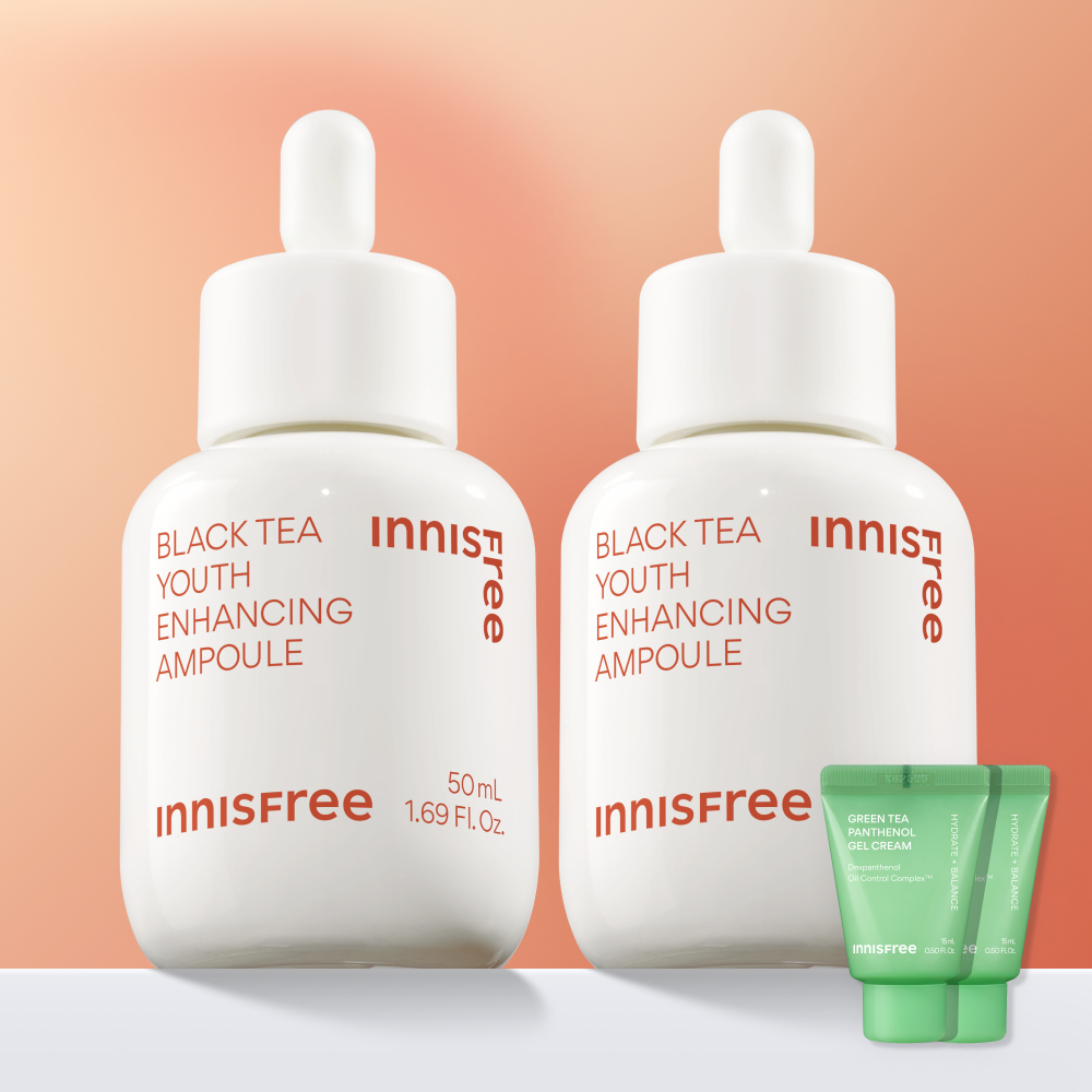 이니스프리 블랙티 유스 인핸싱 앰플 대용량 50mL 2개 - 상품 이미지