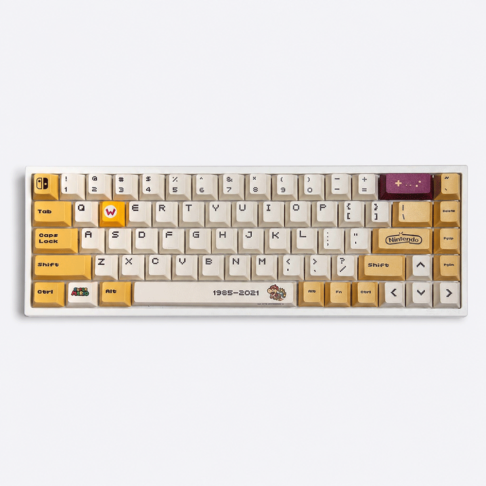 슈퍼마리오 키캡 영문 키보드 자판 키캡 CHERRY PBT 염료승화 기계식 122키 - 상세 이미지 4