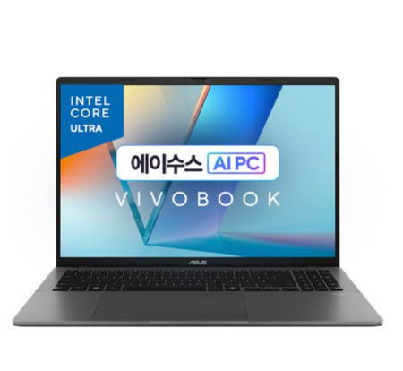 에이수스 2025 비보북 S 16 코어Ultra5, 매트 그레이, 512GB, 16GB, WIN11 Home, S3607CA-SH080W