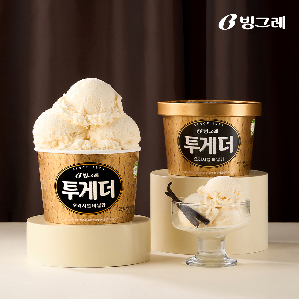 빙그레 투게더 오리지널 바닐라 900ml 1개 아이스크림 - 메인 이미지