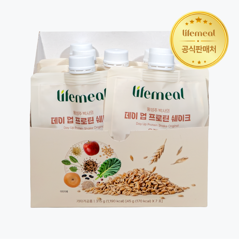 황성주 박사의 데이 업 프로틴 쉐이크 식물성 단백질 파우치 오리지널, 45g, 21개 이미지 6