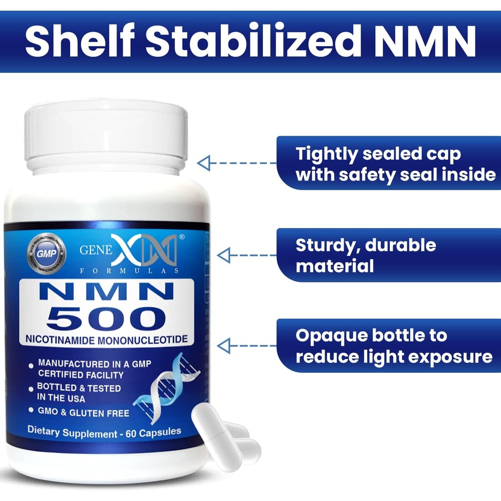 제넥스포뮬러 NMN 500mg 니코틴아마이드 모노뉴클레오타이드 고함량 엠엔엠 60캡슐 이미지 7
