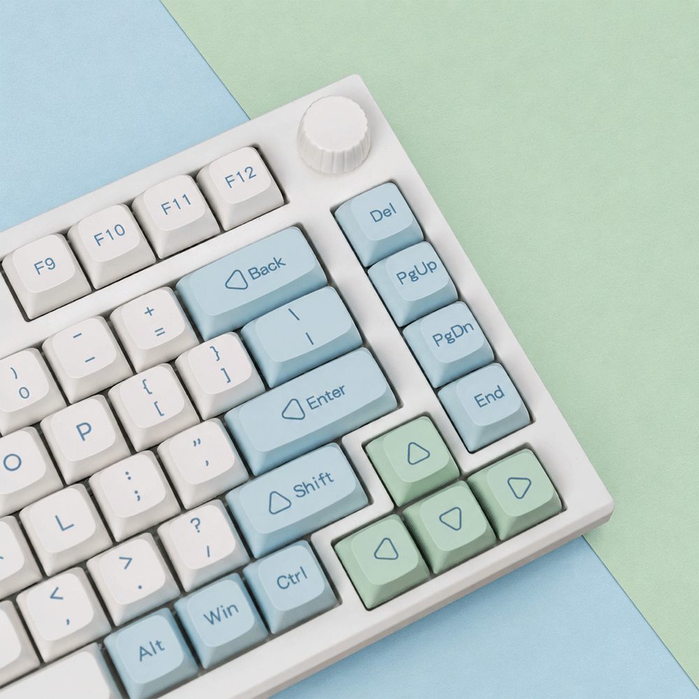민트 키캡 영문 키보드 자판 XDA PBT 염료승화 기계식 한무무 - 상세 이미지 3