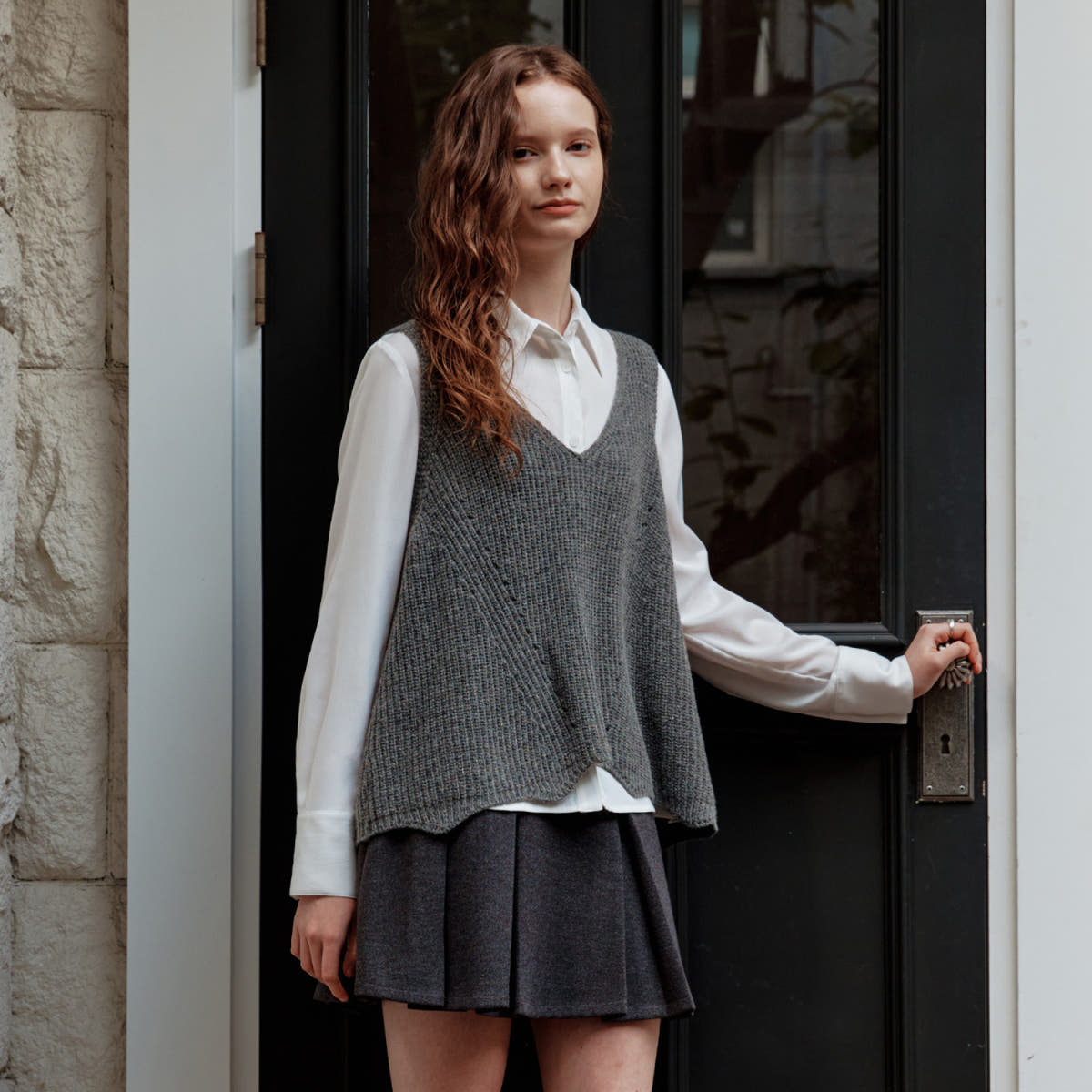 제로스트릿 [제로스트릿] 포레 브이넥 울 베스트 FORET V-NECK WOOL VEST / GRAY