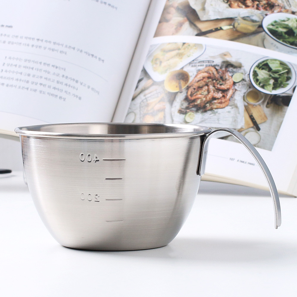 국산304 스텐 손잡이 계량컵 미니 500ml, 1개 - 상세 이미지 2