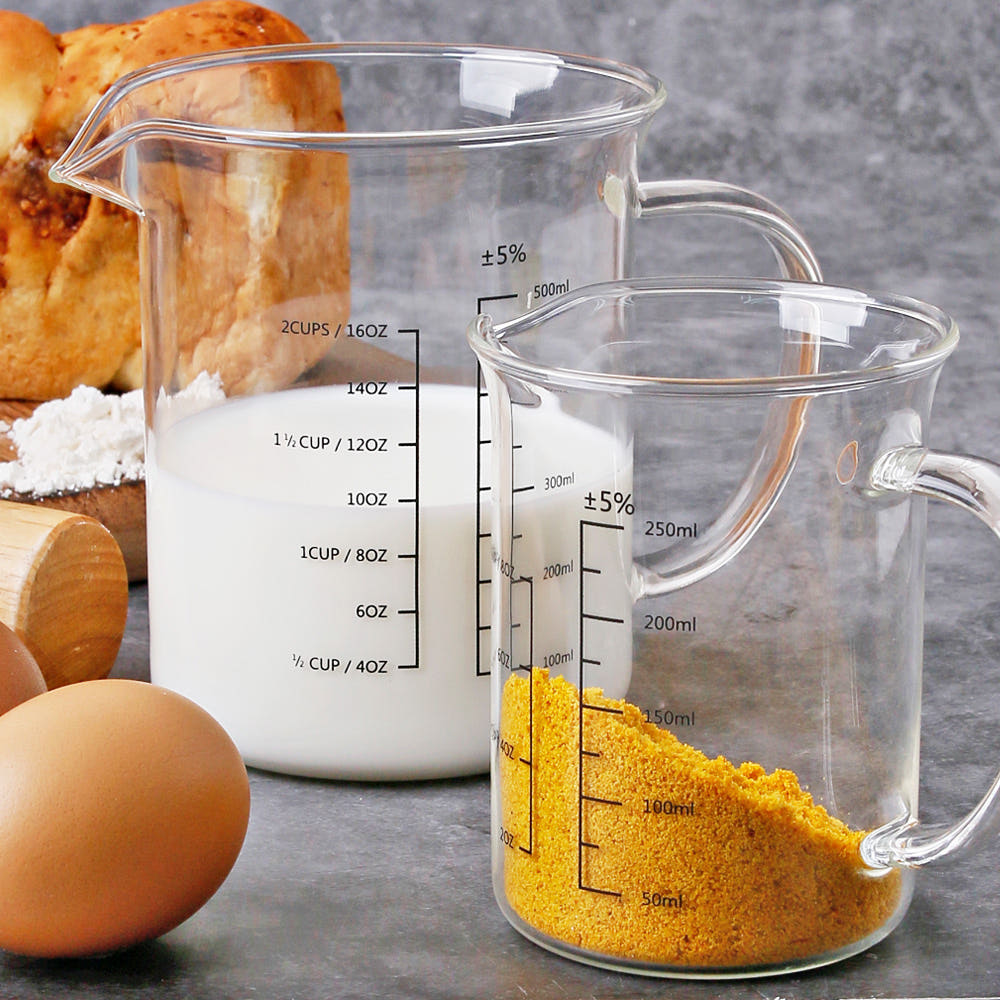 내열유리 계량컵 대용량 미니 커피 이유식 계량컵 비이커 비커 500ml, 1개 - 상세 이미지 5
