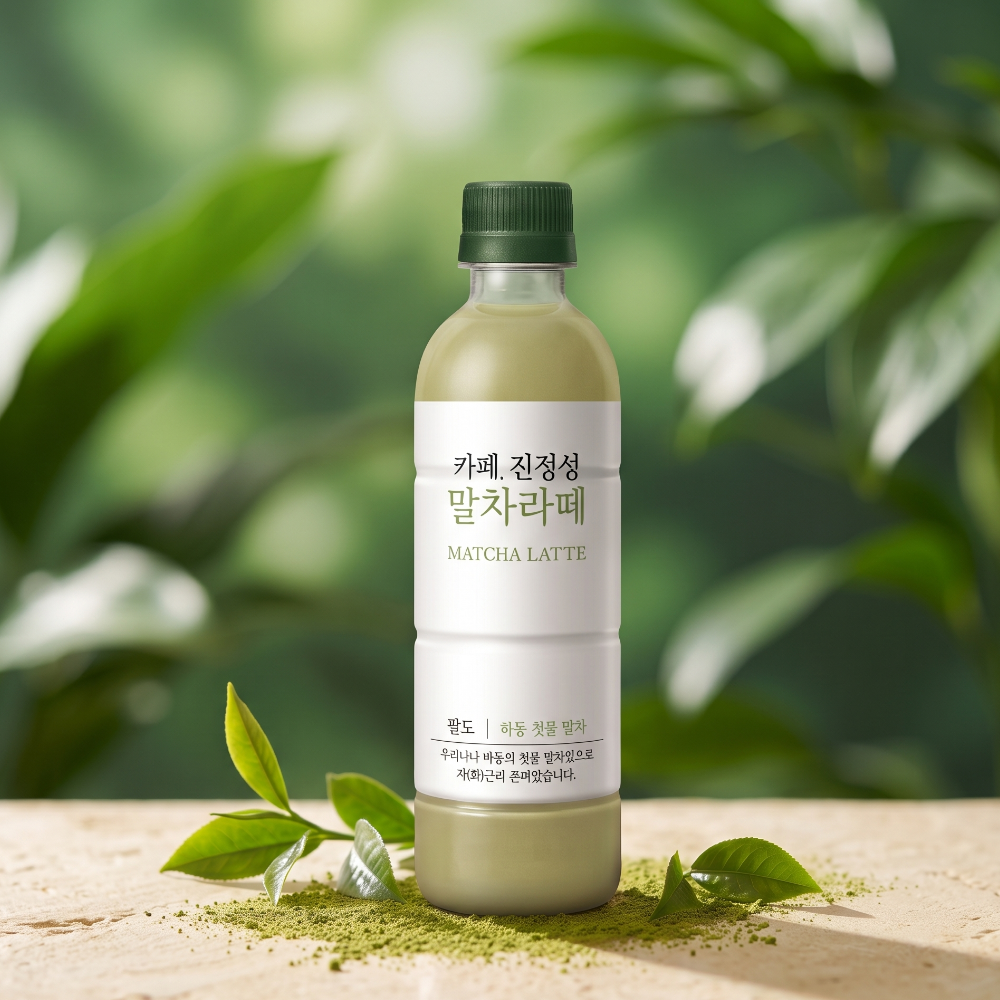 카페 진정성 말차 라떼 350ml, 24개 - 상품 이미지
