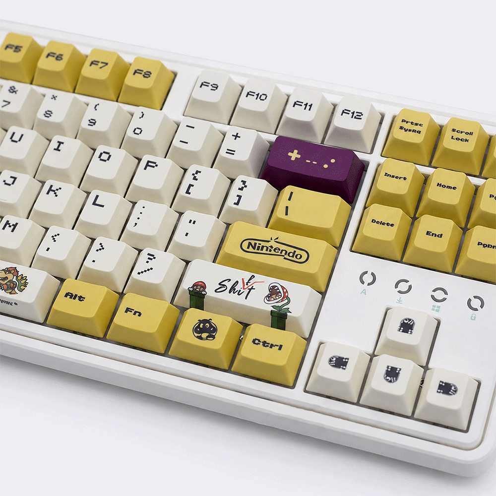 슈퍼마리오 키캡 영문 키보드 자판 키캡 CHERRY PBT 염료승화 기계식 122키 이미지 6