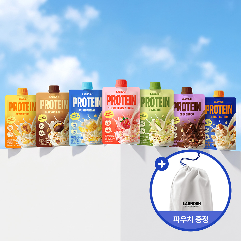 [스타터팩] 랩노쉬 프로틴 쉐이크 맛보기 패키지 7종 7입 단백질 쉐이크 고단백질 20g - 상품 이미지