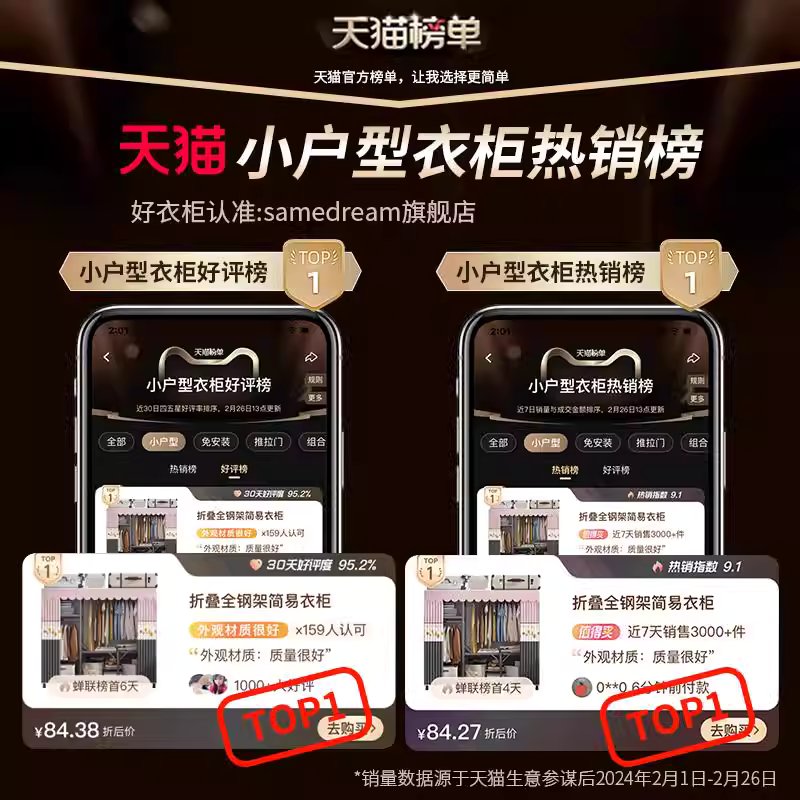 조립식 접이식 옷장 장롱 간이 안방 원룸 학생 자취방 가구 이미지 6