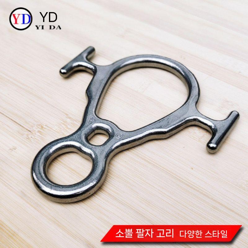 클라이밍 하강기 로프 스테인리스 등산 짚라인 등반장비 14-22mm - 상세 이미지 2