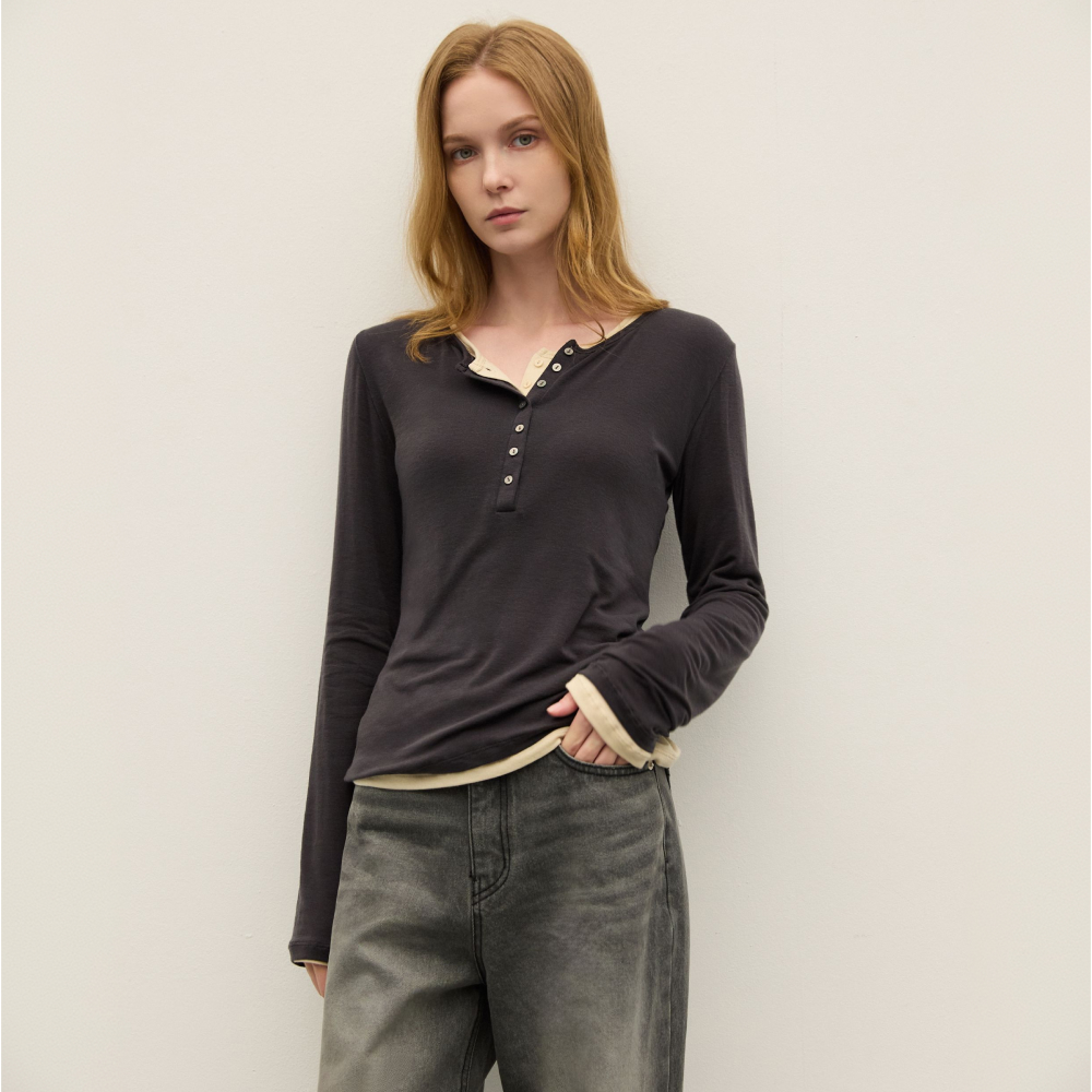 W1157 일자 와이드 팬츠 블랙 - 상세 이미지 5