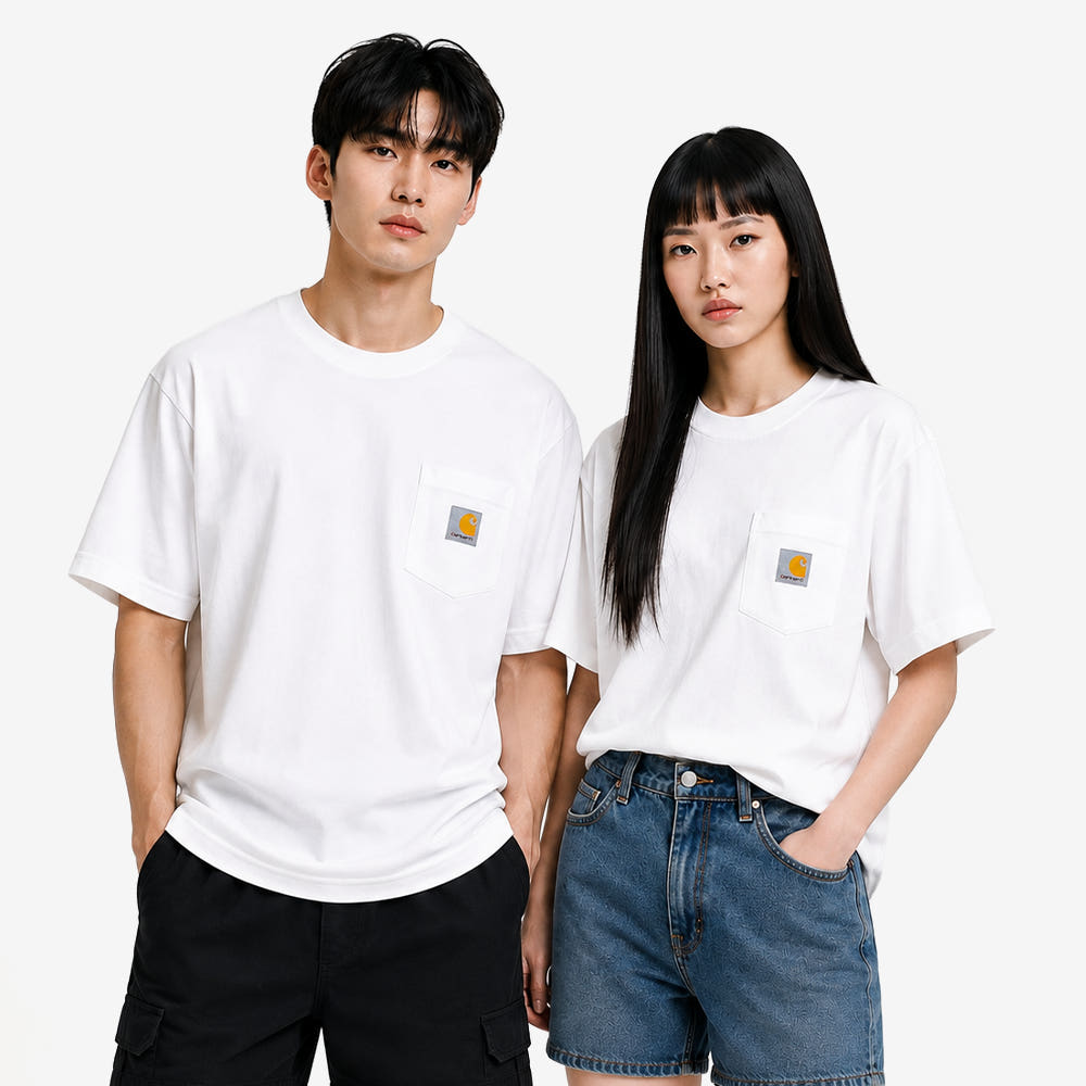 칼하트 포켓 반팔티 K87-WHT 가격 비교 올아이원트 칼하트 포켓 반팔티 K87-WHT