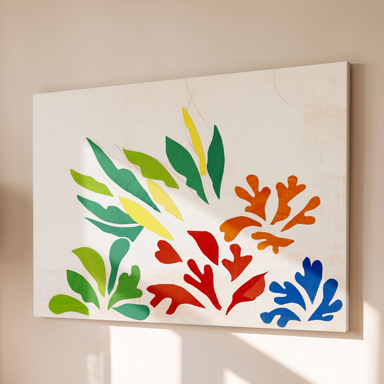 위아트 앙리마티스 인테리어 거실 아이방 추상화 그림 액자 말과 여성 기수 그리고 광대 띄움 화이트 액자 이미지 6