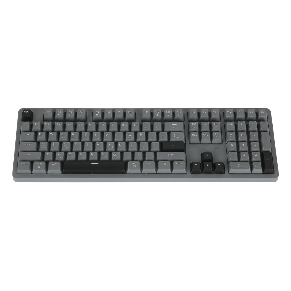 지클릭커 DEEPSEA M DSWK108 RGB 풀윤활 저소음 방수 무선 블루투스 키보드 문스톤그레이 - 상세 이미지 4
