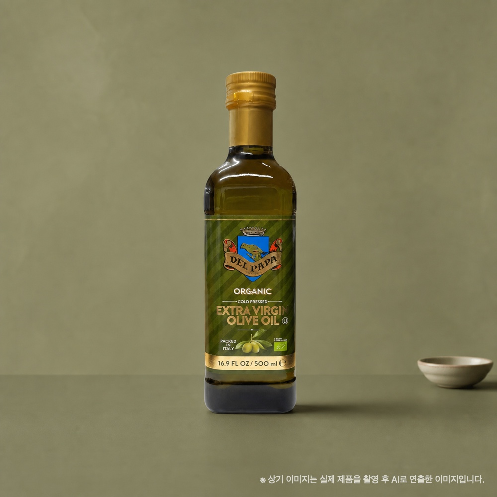 델파파 올리브오일 샐러드용 마시는 공복 올리브오일 냉압착 유기농 올리브오일 500ml, 1개 - 상세 이미지 4