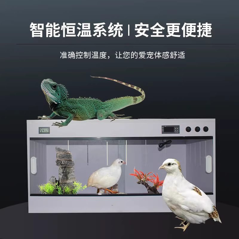 온도조절 파충류 사육장 도마뱀 거북이 사육장 케이지 40X30X30 - 상세 이미지 3
