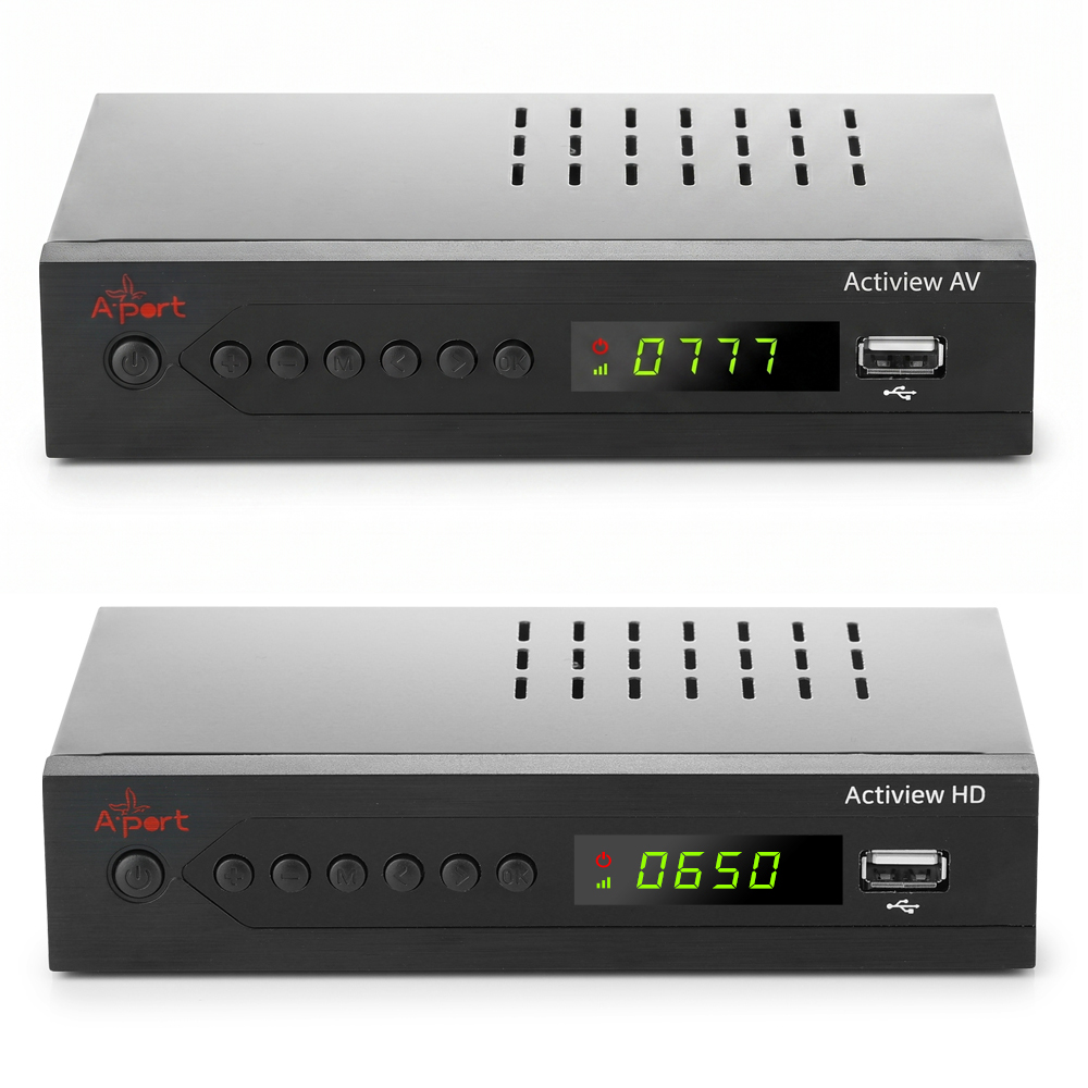 지상파 TV 수신기 UHD FHD 안테나 셋탑박스 AP13HD Actiview HD - 상품 이미지