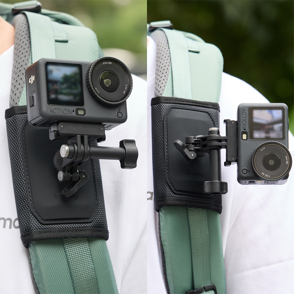 스몰리그 6306 DJI 오즈모 액션6 나노 액션캠 앤루프 백팩 스트랩 마운트 - 상세 이미지 4