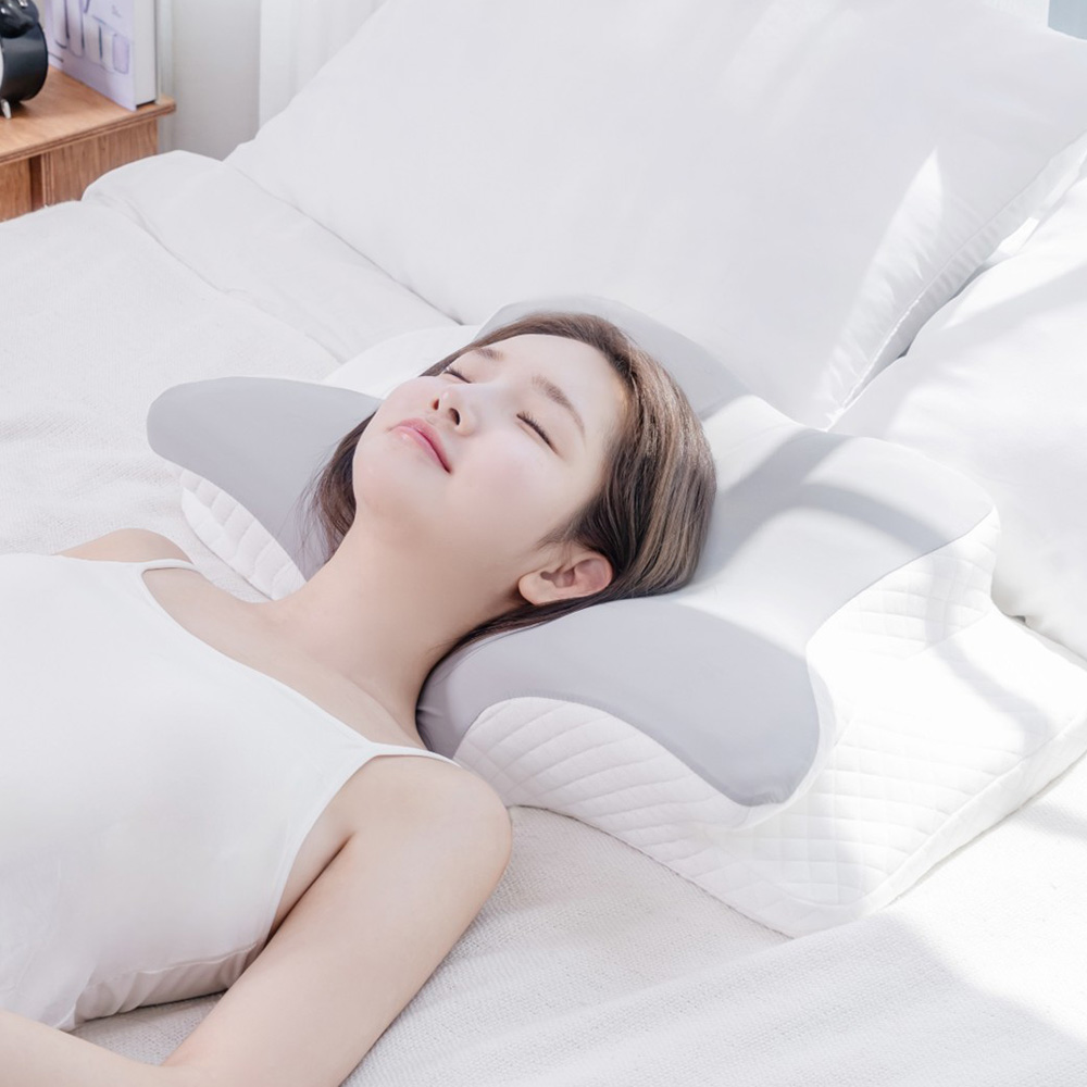 바로핏 옆으로자는 수면 일자목 베개 편한 낮은 거북목 경추 베개 목디스크 - 상세 이미지 3