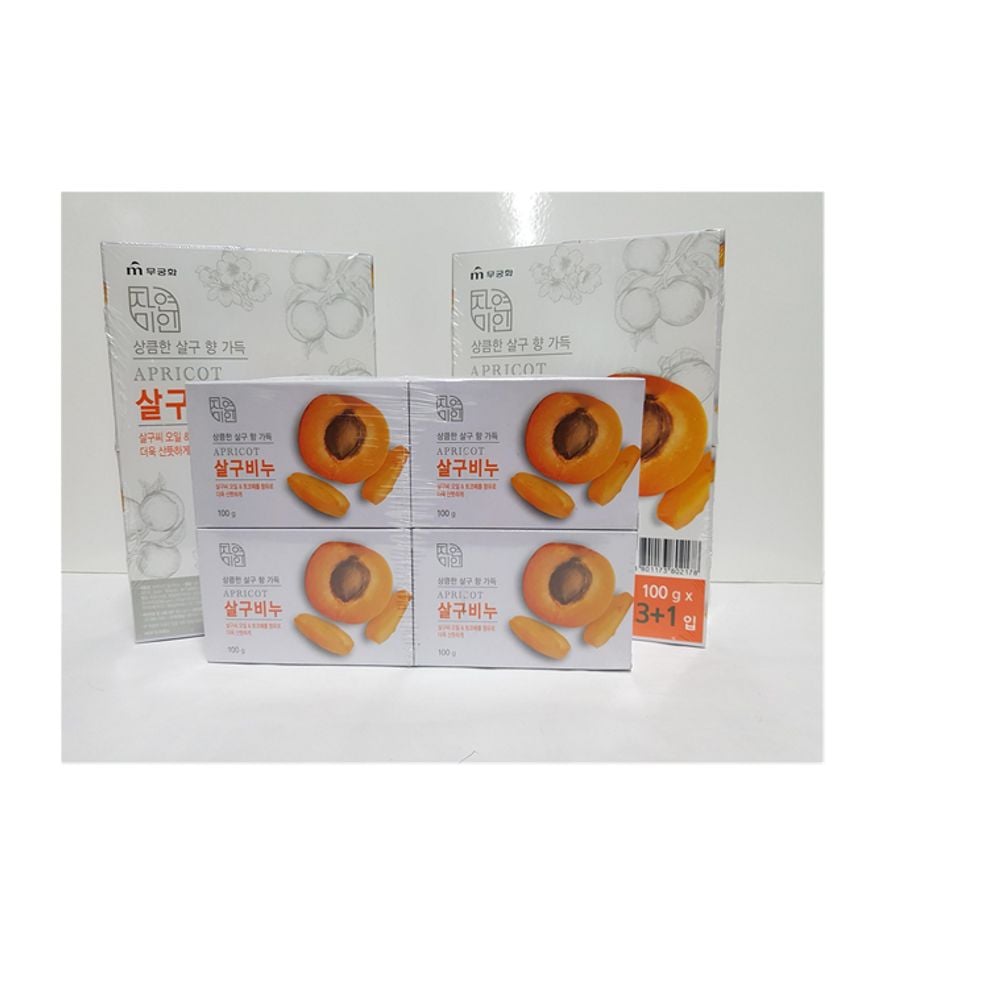 자연미인 살구비누 100g 3+1 기획 3세트 무궁화 - 상품 이미지