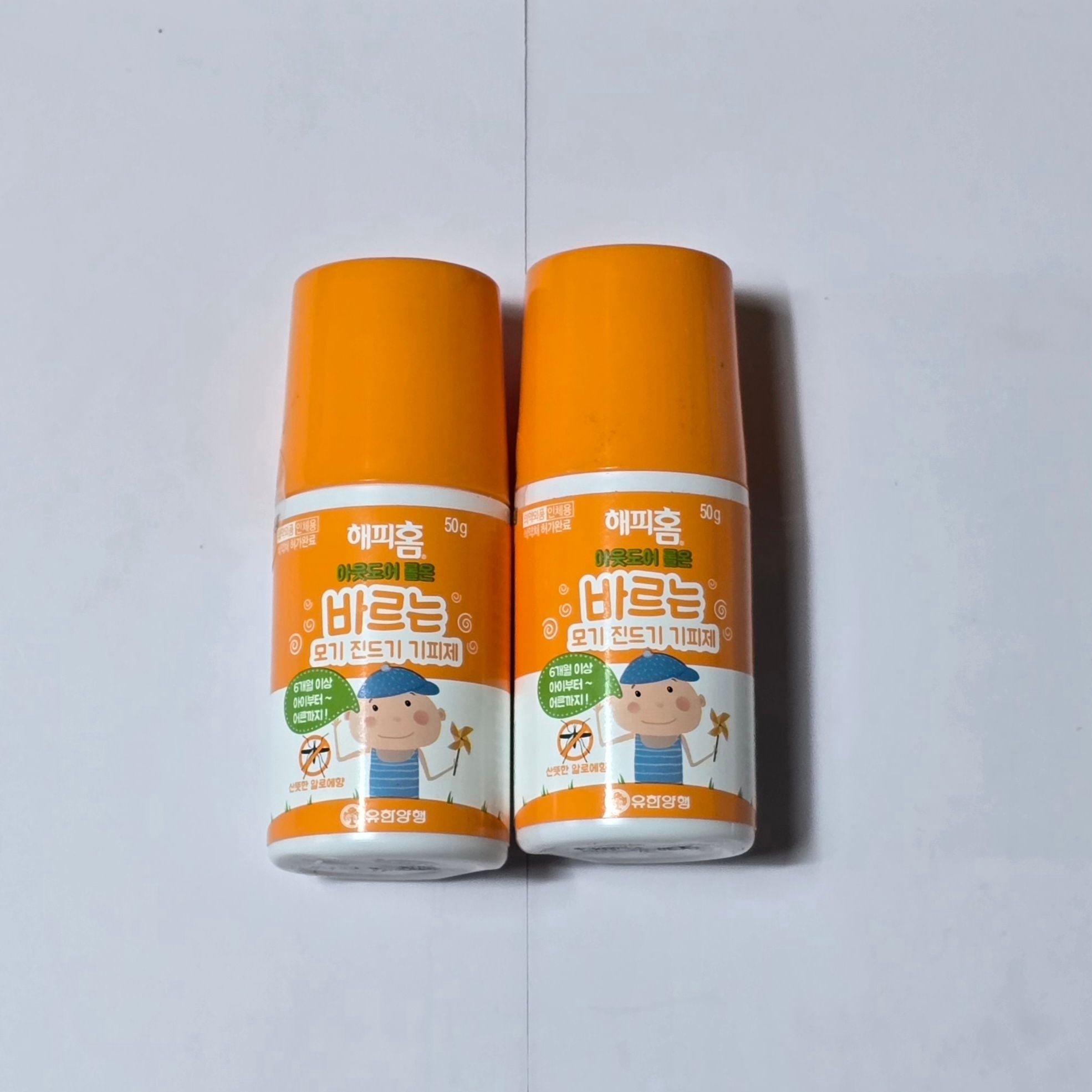 해피홈 모기 바르는 기피제 아웃도어 롤온 50g 2입 - 상품 이미지