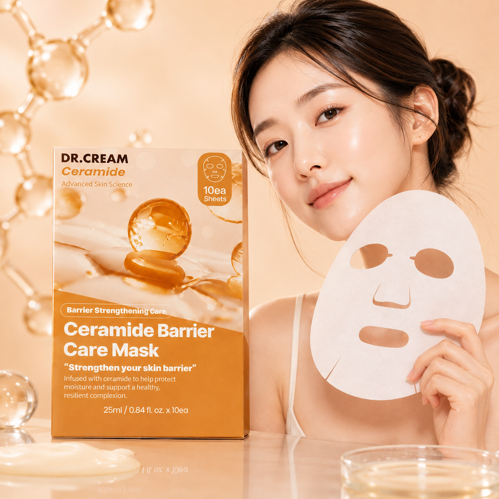 엘누아르 세라마이드 마스크팩 보습장벽 판테놀 베타글루칸 편안케어 시트 10매 - 상품 이미지