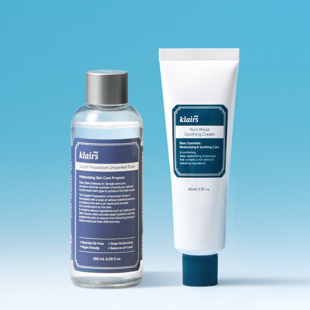 클레어스 언센티드 토너 180ml+수딩 크림 80g 2종 세트 - 상품 이미지