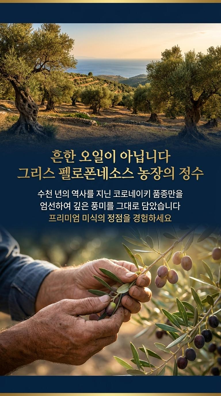 그리스 코로네이카 올리브오일 올리브유 엑스트라버진 냉압착 이미지 7