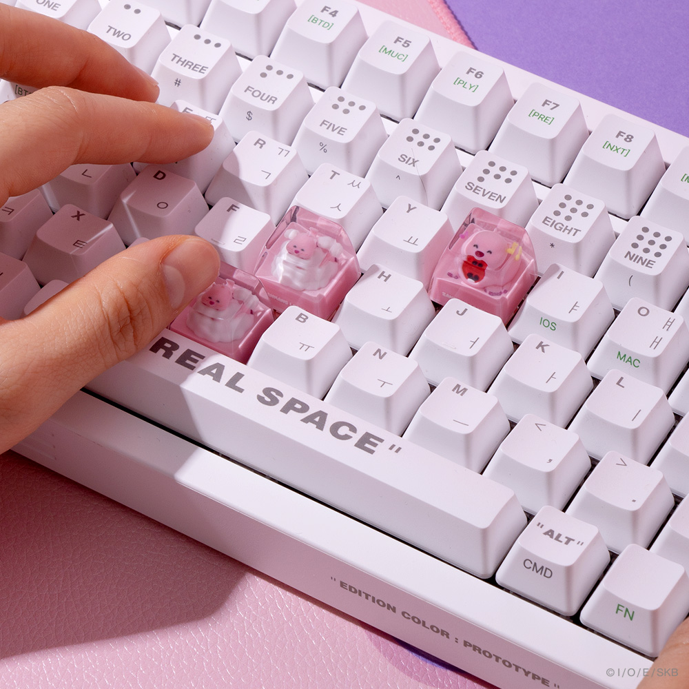 포근 잔망루피 레진 포인트 키캡 키보드 꾸미기 커스텀 이미지 6