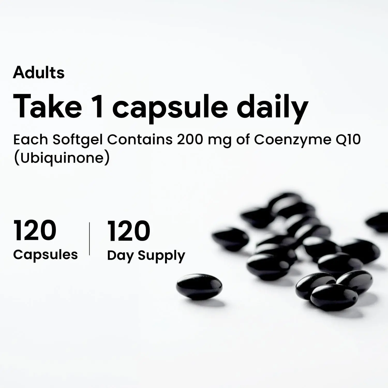 뉴트리돔 코큐텐 코엔자임 COQ10 유비퀴논 고함량 200mg 소프트젤 120캡슐, 1개 이미지 6