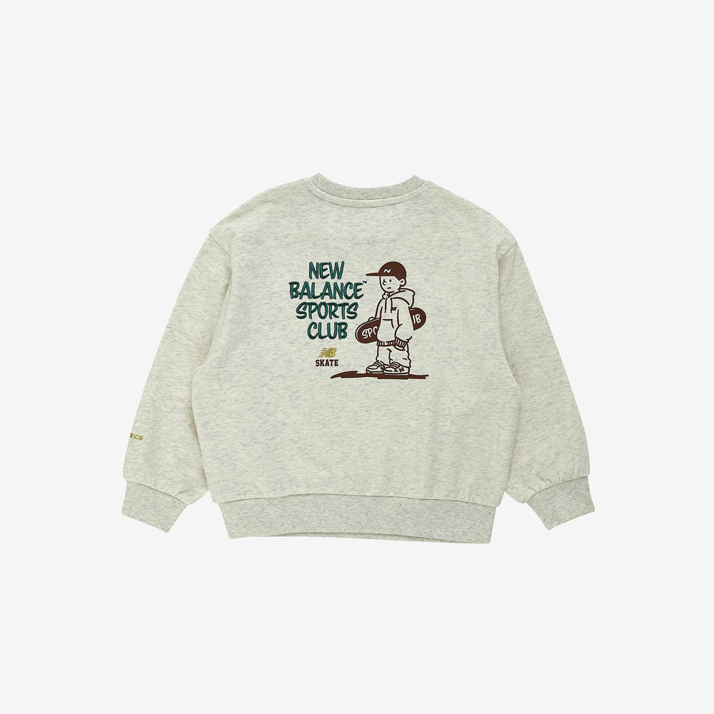 뉴발란스키즈 [3PCS] 일러스트 스웻 세트 NK9YG4902U33 이미지 7